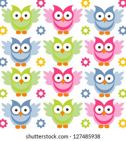 cute owl pattern