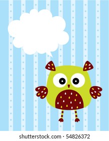 cute owl tag