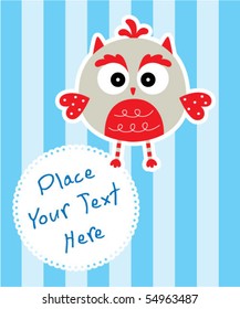 cute owl tag