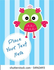 cute owl tag