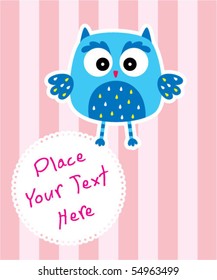 cute owl tag