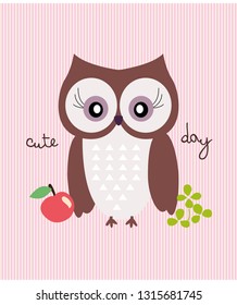 cute owl vector