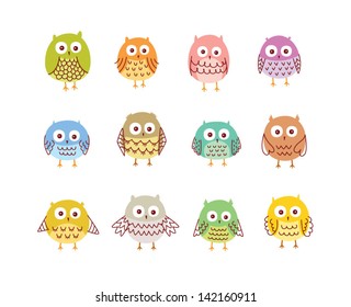 cute owl vector