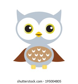 Cute owl vector illustration