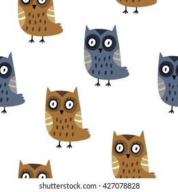 cute owl vector print