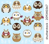 A lot of cute owls