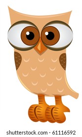 Cute Owl-vector