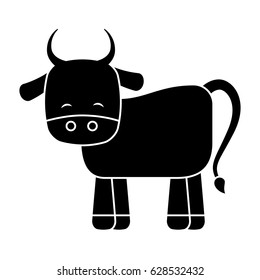 cute ox manger character