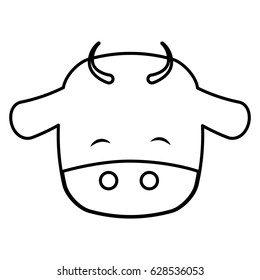 cute ox manger character