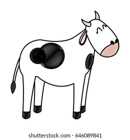 cute ox manger character design