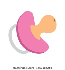 cute pacifier baby isolated icon vector illustration design