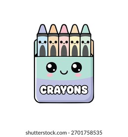 Un lindo paquete de lápices de colores con cinco palos de color