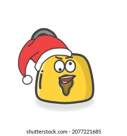 Cute Padlock Character Flat Cartoon Vector Design Illustration