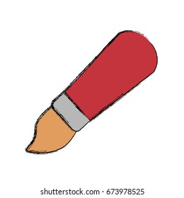 Cute paint brush cartoon
