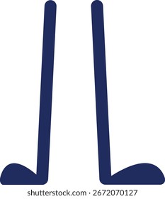 Cute pair of legs vector illustration