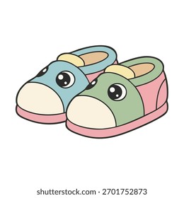 Um par bonito de sapatos vetoriais