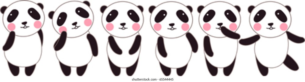 cute panda - Shutterstock ID 65544445