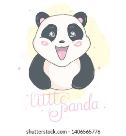 Cute Panda animal, Vector, illustration