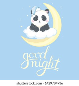 Cute Panda, animal, Vector, illustration