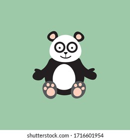 Cute panda from the bamboo forest