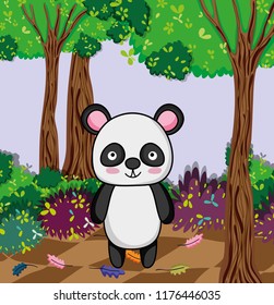 Cute panda bear