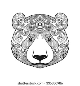 Pandas Coloring Pages Stock Vectors Images Vector Art