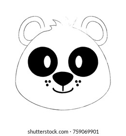 Cute panda bear cartoon