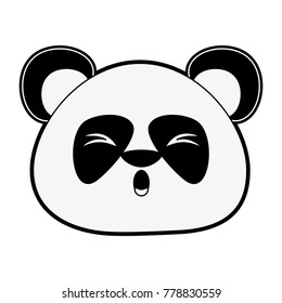 Cute panda bear cartoon