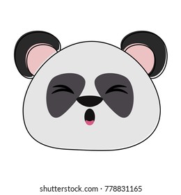 Cute panda bear cartoon