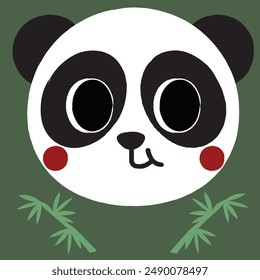 cute panda bear cartoon illustration