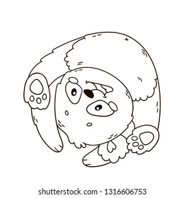 Cute Panda Bär für die Färberbuchseite