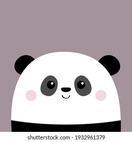 Panda Face Vector Isolated White 11513557 Vector Art at Vecteezy
