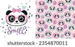 cute panda bear graphic tees for gir design