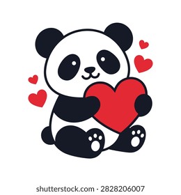 A cute panda bear