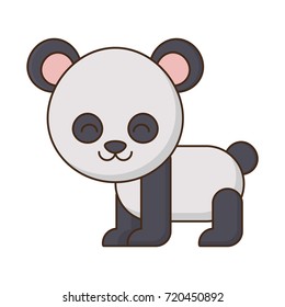cute panda bear icon