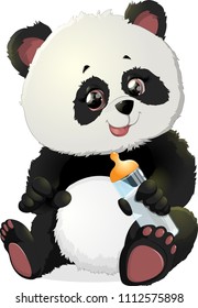 Cute Panda bear illustration 