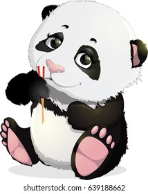 Cute Panda bear illustration 