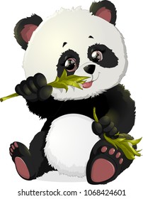 Cute Panda bear illustrations