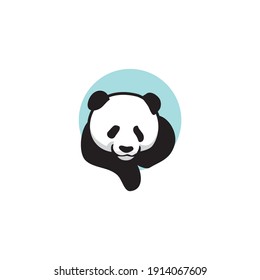 Cute Panda Bear Logo Design Vector Stock Vector (Royalty Free ...