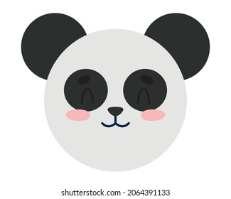 süßer Panda auf weißem Hintergrund