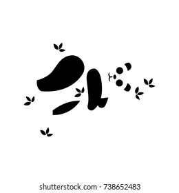 cute panda bear sleep on tree icon