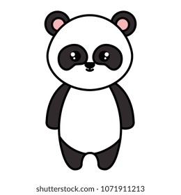 cute panda bear tender character