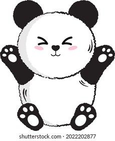 Cute Panda Bear Vektor-Charakter