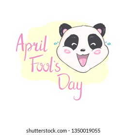 Cute Panda Bear, vector illustration. Animal vector.