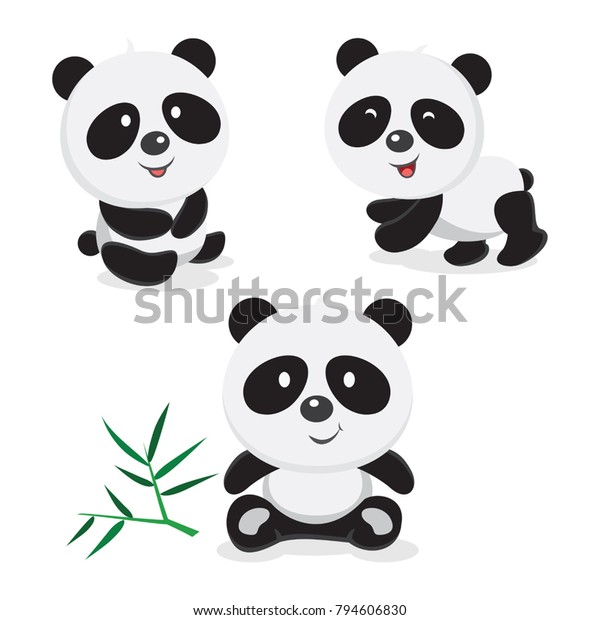 Joli Panda Illustration Vectorielle De La Image Vectorielle De Stock Libre De Droits