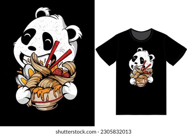 THE CUTE PANDA AND BIG BOWL DELICIOUS RAMEN