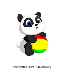 cute panda cartoon