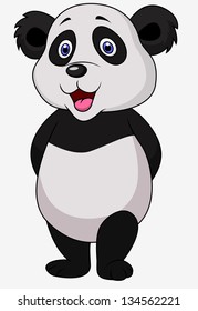 Cute panda cartoon