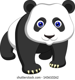 Cute panda cartoon