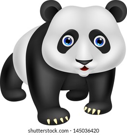 Cute panda cartoon
